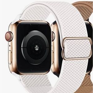 Black and White Stretchy Apple Bands